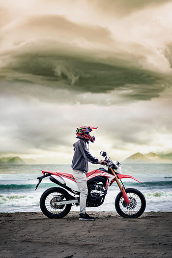 Beach, Motorcycles, Motorcyclist, Motorcycle, Bike HD phone wallpaper