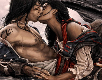Kiss, color, expression, , new HD wallpaper