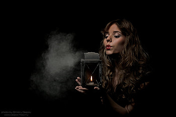 time for light the way, lady, dust, light, latern HD wallpaper
