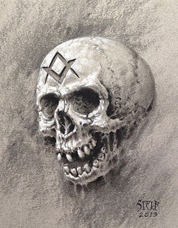 Masonic Skull study by Stelf-2014 HD phone wallpaper