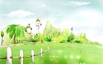 Nature, Grass, Palms, Miscellanea, Miscellaneous, Palm, Fence HD wallpaper