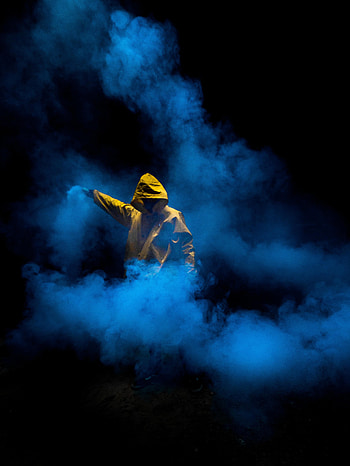 Anonymous, Smoke, Miscellanea, Miscellaneous, Colored Smoke, Coloured Smoke, Hood HD phone wallpaper
