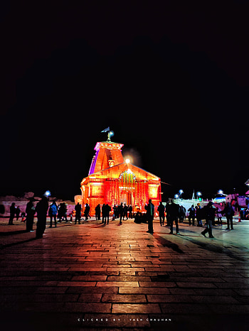 Kedarnath, sky, midnight, shiv, uttrakhand, mahadev HD phone wallpaper