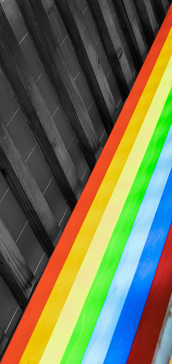 Abstract, design, colorful, rainbow stripes HD phone wallpaper