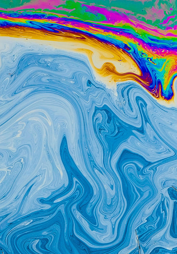 Abstract, Divorces, Multicolored, Motley, Paint, Liquid, Fluid Art HD phone wallpaper