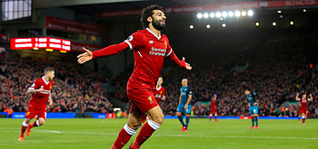 Mohamed Salah, goal celebration, sports, football HD wallpaper