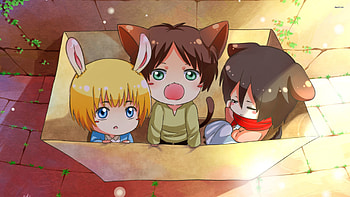 High definition, Kawaii manga, Vibrant colors, Cute characters HD wallpaper