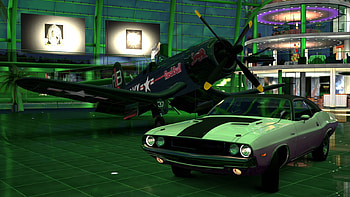Challenger/Corsair, rt, corsair, car, plane, dodge, challenger HD wallpaper
