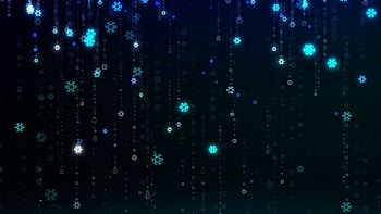 Snowflakes, pattern, fall, digital dark HD wallpaper