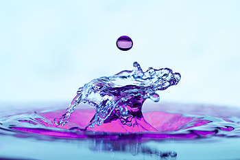 Violet-transparent, liquid splash, close up HD wallpaper