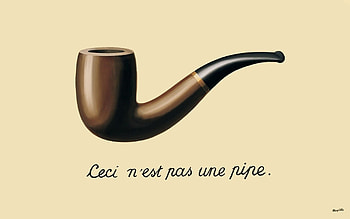 The Treachery of , Magritte HD wallpaper