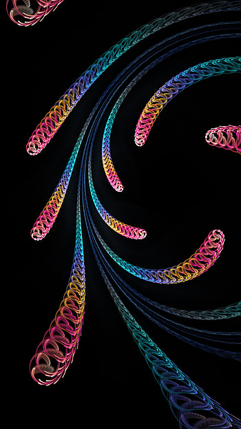 Abstract, Patterns, Multicolored, Motley, Fractal, Spiral, Spirals HD phone wallpaper