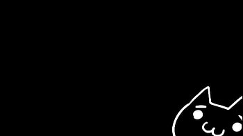 Black Cat Minimalist HD wallpaper