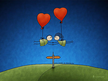 Love Knows No Boundries, 3d and cg, hearts, valentine, abstract HD wallpaper