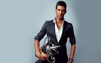 Novak Djokovic, High-quality , Sporty aesthetic, Dynamic visuals HD wallpaper
