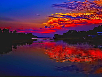 Red Sky At Dawn, Skies, Red Sky, Red Skies HD wallpaper
