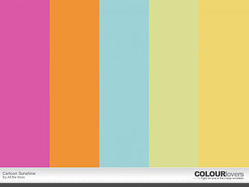 Cartoon Sunshine, colors, kool, fun, bright HD wallpaper