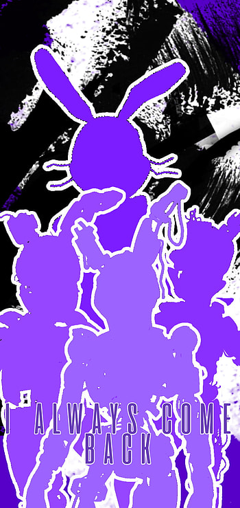 GlitchTrap, SpringTrap, purple, fnaf HD phone wallpaper