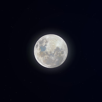 Super moon, glow, white HD phone wallpaper