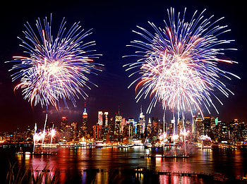 NYE fireworks, Stunning visual, display, Festive celebration HD wallpaper
