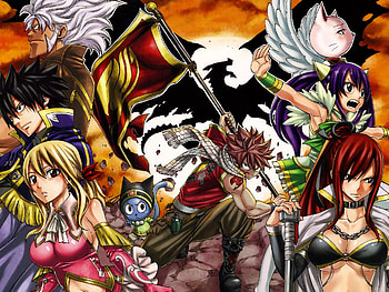 Anime Fairy Tail, Powerful Wizards, Team Natsu, Cool HD wallpaper
