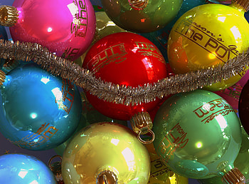 Holidays, New Year, Christmas, Holiday, Christmas Decorations, Christmas Tree Toys, Tinsel HD wallpaper