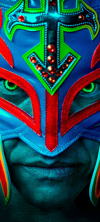 wwe rey mysterio, reymisterio, wwe22, neon, wwf, wrestler, wwe, mexican, wrestling, reymysterio HD phone wallpaper