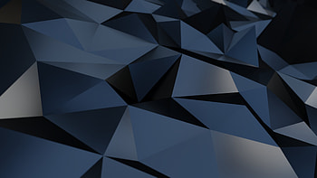 Low poly, triangular surface, dark art HD wallpaper