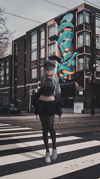 Anime Girl, anime-aesthetic, anime-, anime-x-reality, anime-girl, anime-art, waifus HD phone wallpaper
