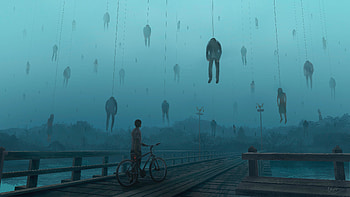 Bridge Of Sealed Spirits, artist, artwork, digital-art, deviantart HD wallpaper