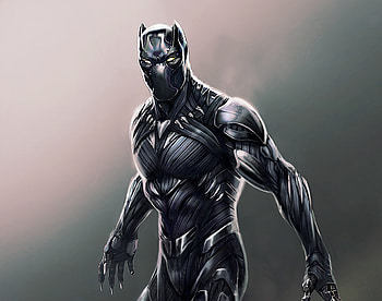 Black panther, superhero, fan made, digital artwork HD wallpaper