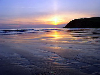 Bootprints In The Sand, sand, clouds, sky, water, beach HD wallpaper