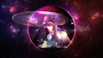 STAR TREK Inspiration, star, purple, pink, galaxy, planet, hop, space, world HD wallpaper