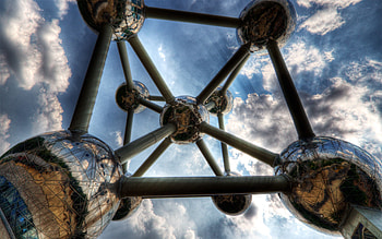 Sky, Clouds, Structure, 3D, Form, Ball HD wallpaper