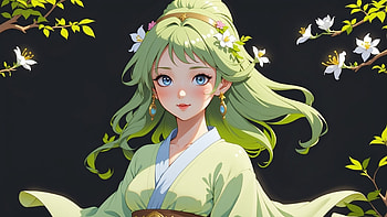 Earth Goddess Wearing Flowy Robes, goddess, woman, Anime, drawing HD wallpaper