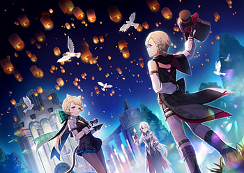 Genshin Impact : Lynette, Lyney & Arlecchino Under Lantern Skies, Lynette (Genshin Impact), Lyney (Genshin Impact), Arlecchino (Genshin Impact), Genshin Impact HD wallpaper