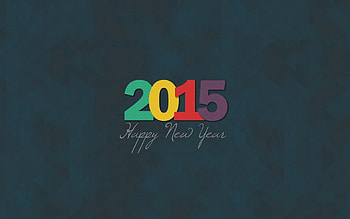 Holidays, New Year, Minimalism, Holiday, 2015 HD wallpaper