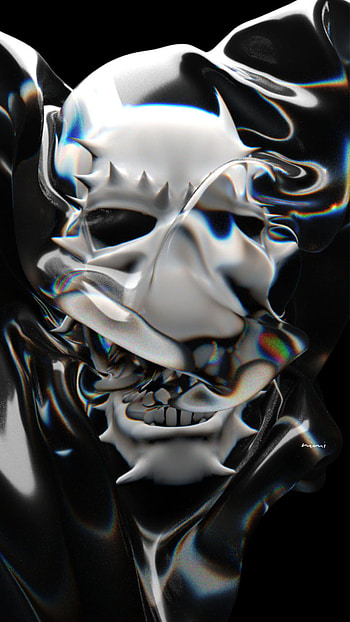 Skull, halloween, craneo, miedo, calavera HD phone wallpaper