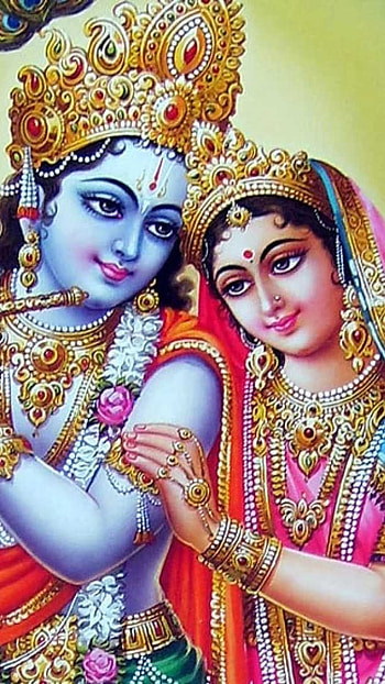 Radha Krishna , Radha Krishna, Painting HD phone wallpaper