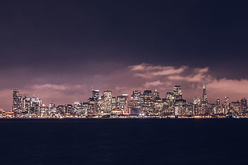 Cities, Usa, Horizon, Night City, United States, Panorama, San Francisco HD wallpaper