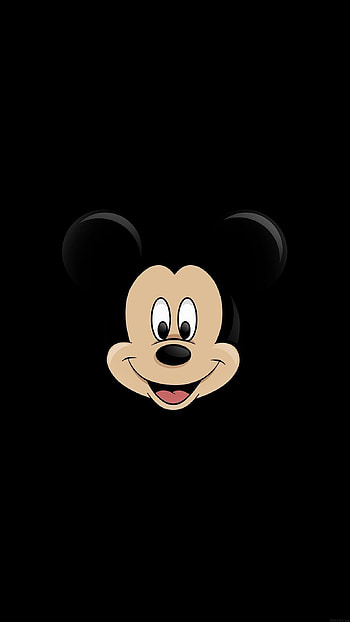 Mickey Mouse dark logo, Striking , Disney-inspired design HD phone wallpaper