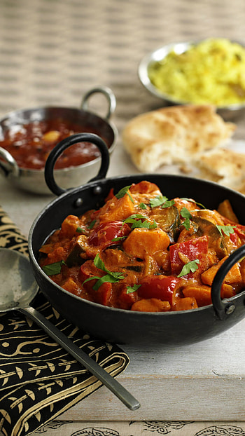 Sweet potato and aubergine masala, HTC one , Masala HD phone wallpaper