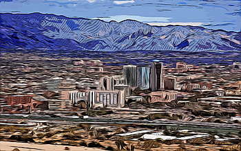 Tucson, Arizona, , vector art, Tucson drawing, creative art, Tucson art, vector drawing, abstract cityscape, Tucson cityscape, USA HD wallpaper