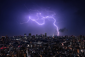 Tokyo Nightscape with Lightning – Stunning Japan graphy, Japan, Tokyo, graphy, lightning, nightscape HD wallpaper