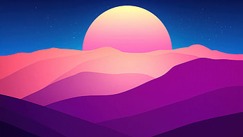 Sinking Sun , sun, artist, artwork, digital-art, minimalism, minimalist HD wallpaper