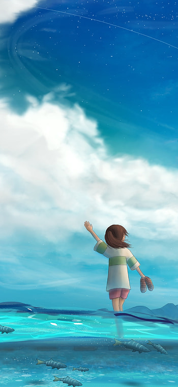 Spirited Away: Ocean Reverie — Anime , Anime, Spirited Away HD phone wallpaper