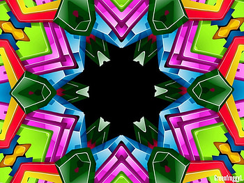 BRIGHT KALEIDOSCOPE, ART, BRIGHT, COLOURS, ABSTRACT HD wallpaper