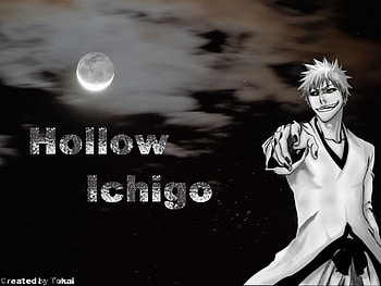 Hollow Ichigo, full moon, bleach, anime HD wallpaper