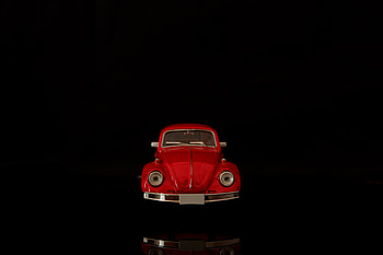 Retro, vintage car, model, figure, red car HD wallpaper
