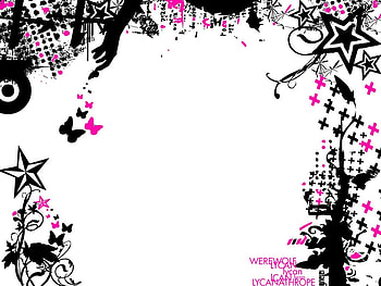 GirlLYCAN, butterflies, vector, black HD wallpaper